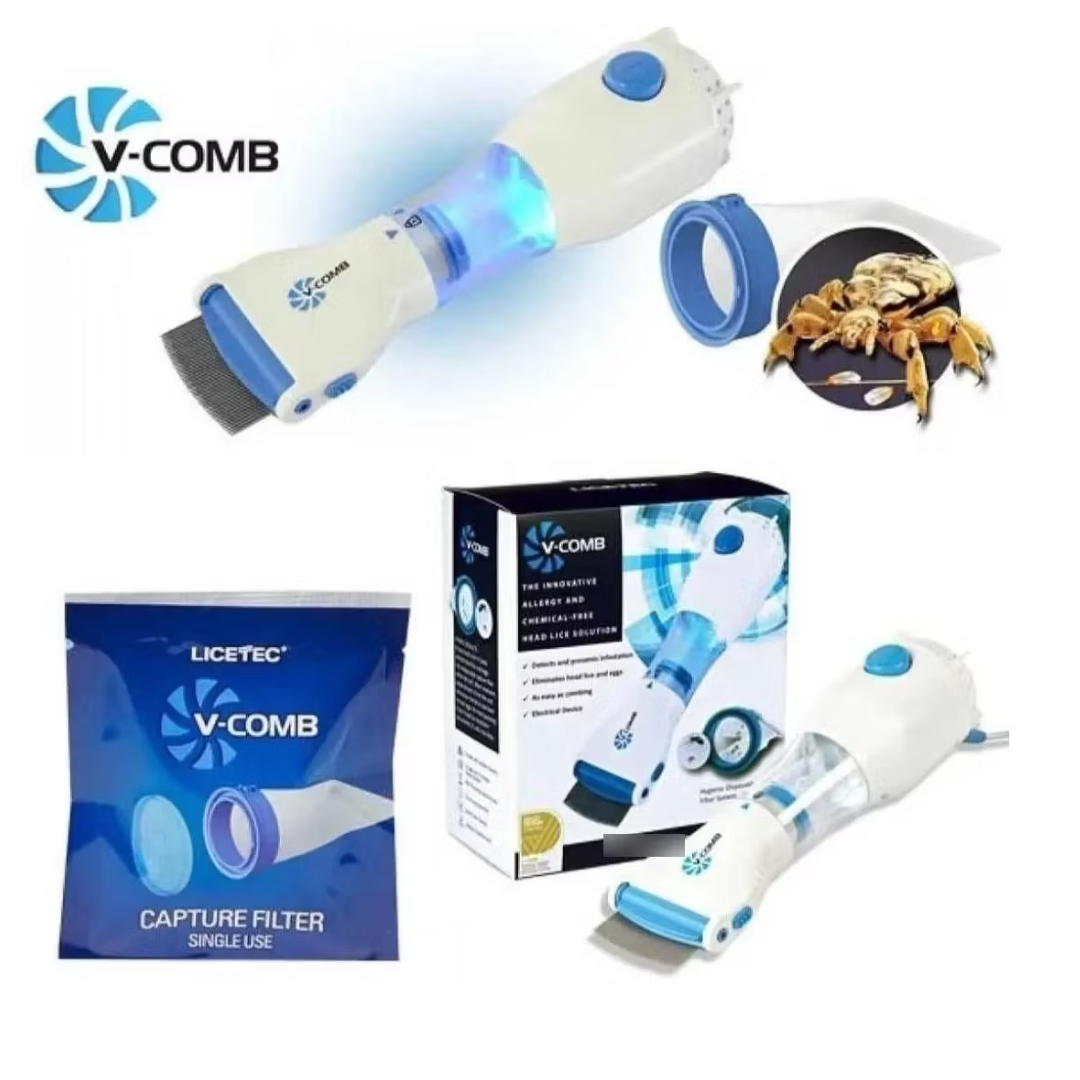 Cepillo Aspirador Eléctrico Elimina Piojos
