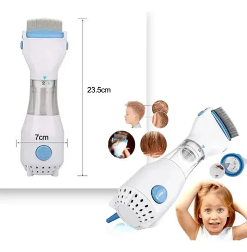 Cepillo Aspirador Eléctrico Elimina Piojos